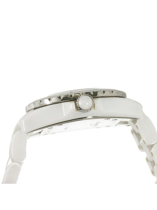 Chanel 33 Watch Date White Ceramic Quartz